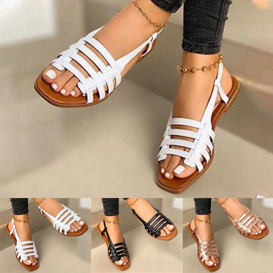Women Sandals Woman Summer Hollow Out Roman Shoes 2022 Women