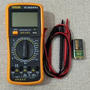 包邮福信VC890D高精度电子万用表数字通用表万用电表防烧表