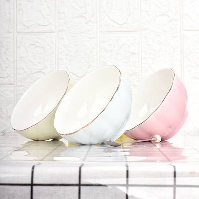 Japanese style household Bowl plate set simple pumpkin inl