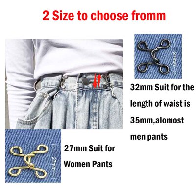 27/32MM Nail-free Waist Buckle Waist Closing Artifact Adjust