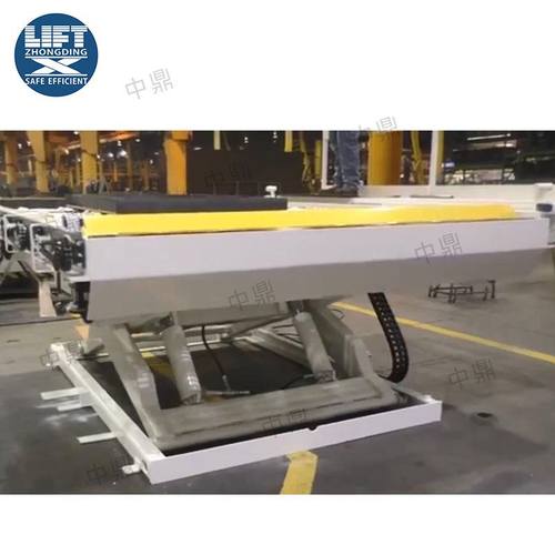 5吨辊筒举升平台带滚筒剪刀式电动液压小型3吨移动托盘物料升降机