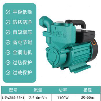 新品厂销水泵家用增压自吸泵220v高扬程水井抽水塔V自来水管道加