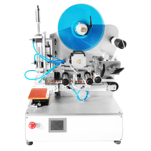 车标贴机小型半自动平面高精度纸盒记忆卡片瓶身盖子不干胶贴标签