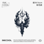 INKCOOL 玄翼天使纹身贴欧美个性 炫酷防水持久彩色纹身贴IC039