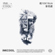 INKCOOL 狮面人纹身贴欧美遮盖防水持久手臂腿部彩色纹身贴IC071