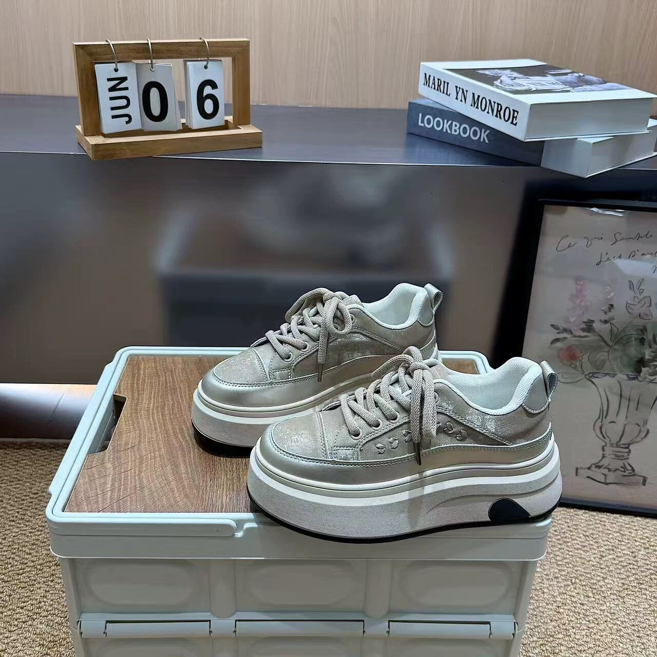 温州品牌撤柜 34-40码 真皮软底 5厘米 K08