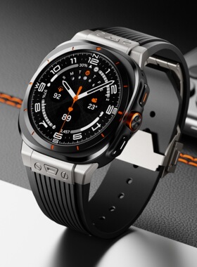 清歌适用三星Samsung Galaxy Watch Ultra橡胶表带Watch8Ultra智能手表带新款运动47mm腕带WatchUltra硅胶