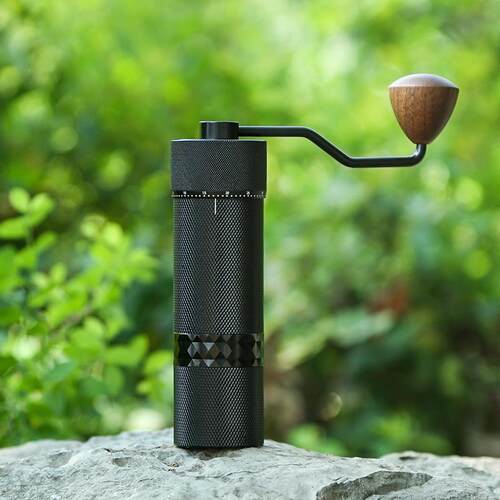 CN精摇雕不锈钢镀钛刀G13S盘精手冲品咖啡C手磨豆机COFFEE GRINDE