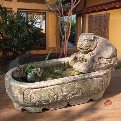 貔貅招财流水摆件循环水景观庭院阳台鱼池假山造景喷泉水池装饰品