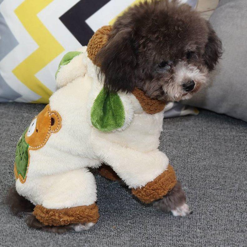 宠物狗狗衣服秋冬季装博美比熊雪纳瑞贵宾犬泰迪小型幼犬加绒棉衣