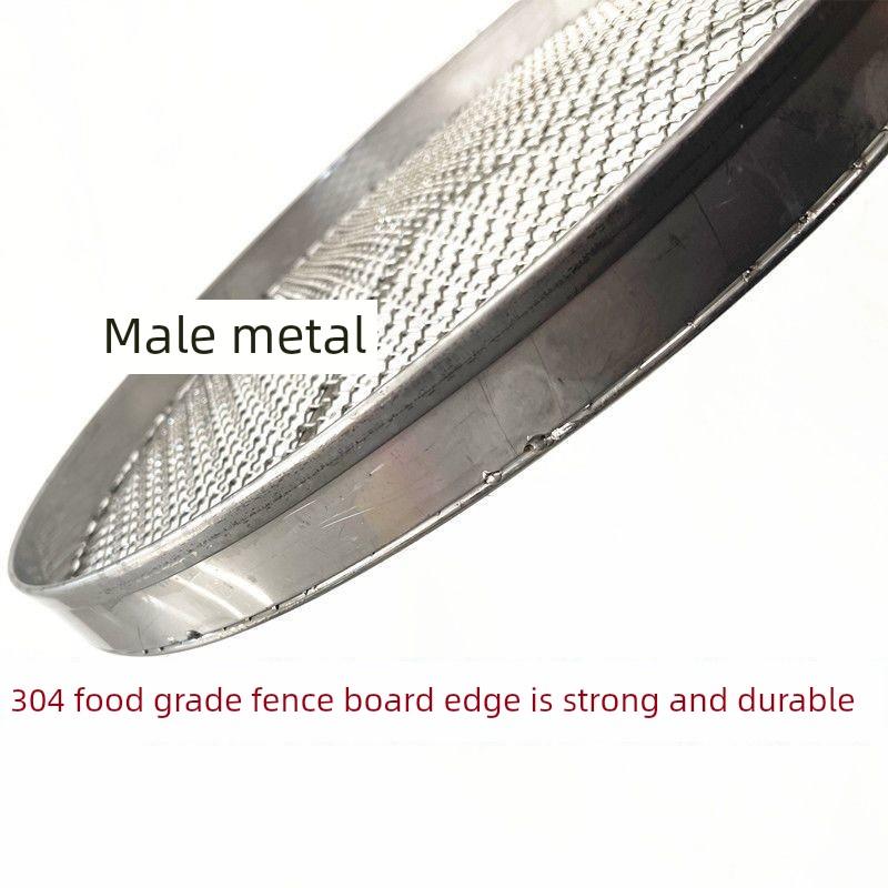 304不锈钢网栅栏强化烧烤蒸炉家用商用木炭电烤白钢圆屏幕厚