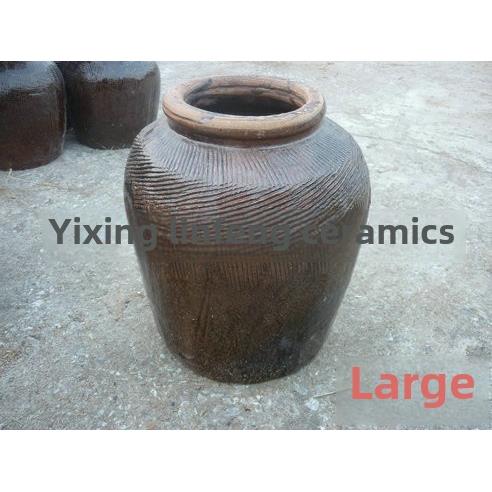 宜兴泡菜罐陶制石器泡菜罐10kg水容量家用陶瓷罐