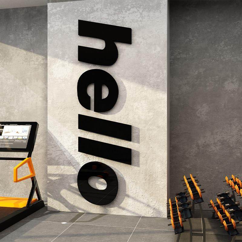 健身房墙面装饰画工作室打卡形象布置运动馆励志标语背景贴纸氛围,家居饰品,软装墙贴,淘宝优惠券,粉丝福利购,淘宝优惠卷