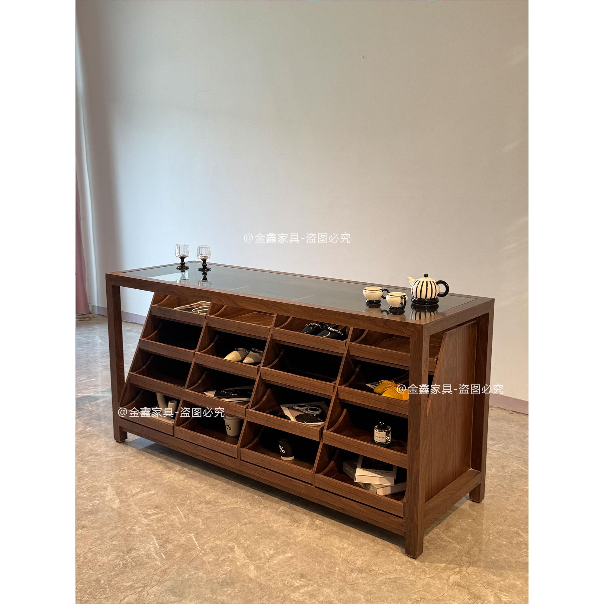 服装店中岛桌展示台童装店流水台女装店展柜中古饰品陈列柜储物柜