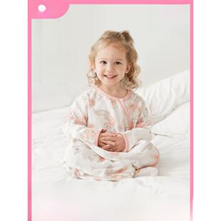 ibaby/英伦宝贝恒温婴儿睡袋纱布宝宝空调防踢被四季儿童睡袋TKLB