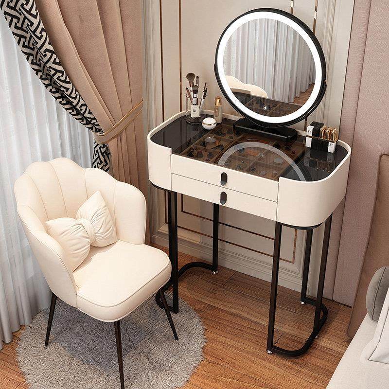 实木梳妆台卧室现代简单轻豪华小公寓高端玻璃石板桌梳妆台镜子迷,住宅家具,梳妆台/桌,淘宝优惠券,粉丝福利购,淘宝优惠卷