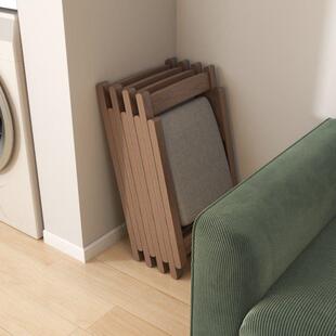 实木折叠椅子家用凳子小户型餐椅麻将椅办公电脑椅可携式折椅靠背