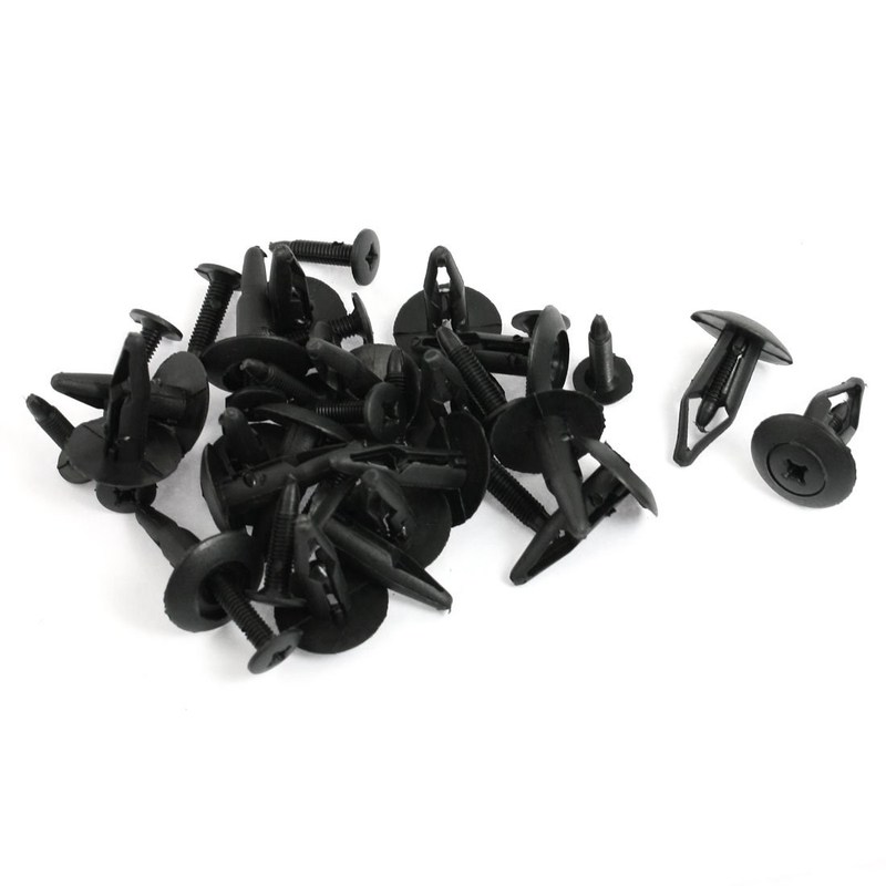 High Quality  20 Pcs 6mm Hole Plastic Rivet Trim Panel Retai