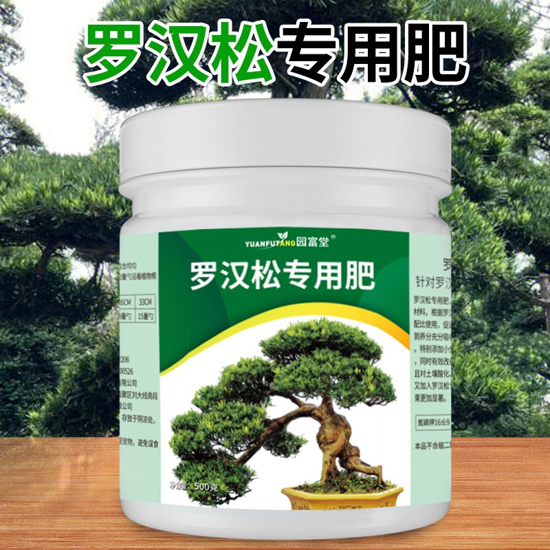 罗汉松专用肥室内家用花肥复合肥罗汉松盆栽植物通用型叶面水溶肥