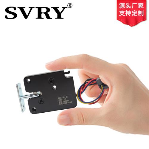 小型自动贩卖机收纳柜门锁电控锁3v5v12v快递柜锁防水记忆微型钛