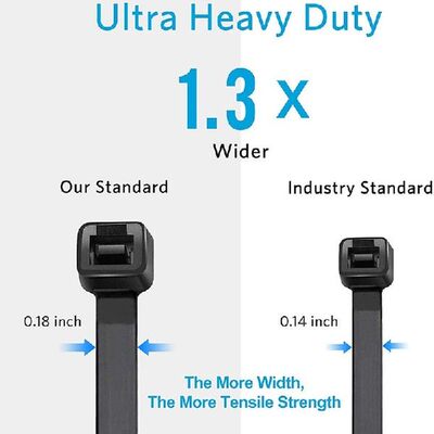 好货500PCS 12 Inch Heavy Duty 5 X 300Mm Zip Ties,UV Resistan