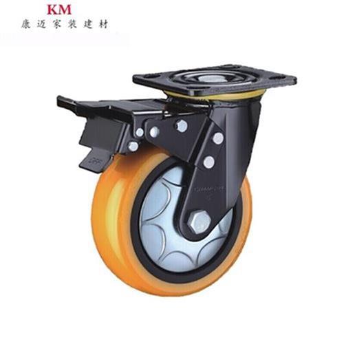 新4寸脚轮万向轮重型定向轮平板w车轮推车轮手推车车轮5W寸6寸8寸