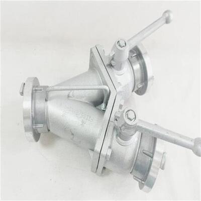 极速2.5寸消防二分水器FII65/65*2-1.6内扣式接口65进65出50三通