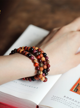 禅木匠 多宝珠紫檀木珠多宝手串檀香木佛珠手链男女念珠手链108颗