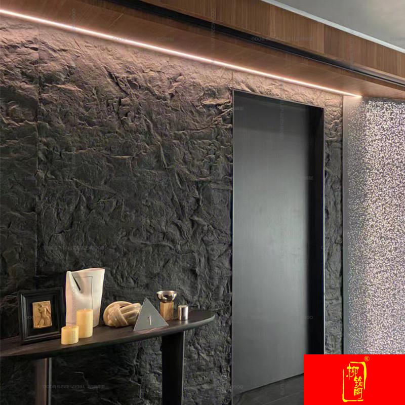 软质斧开石星月石劈开岩柔性石材大理石背景墙别墅软瓷轻质石PU石