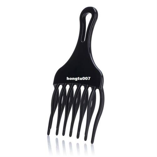 好货1Pcs Hair Comb Insert Afro Hair Pick Fork Comb 2 Siz