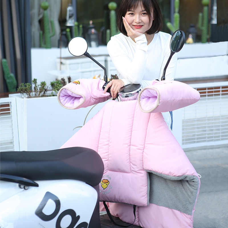 人车分离挡风被冬季电动车双面防水小型电动车保暖新款两件式防风