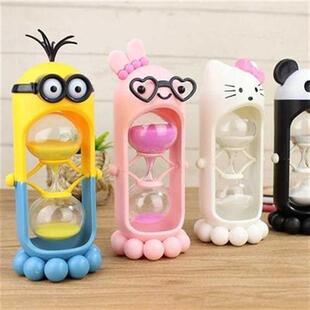 沙漏计时器儿童防摔10分十分钟半一小时时间创意水果漏沙小摆件