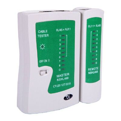 极速Network Lan Cable Tester Test Rj45 Rj11 Cat5 Utp Etherne