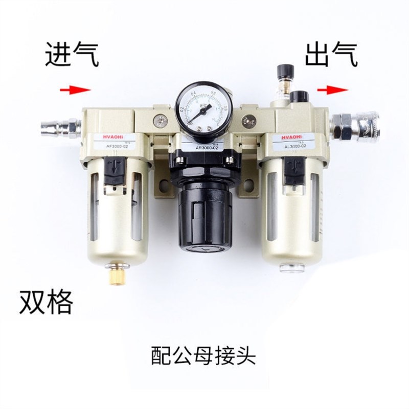 新品空压机油水分离器气泵过滤气油水分离器喷漆空气过滤器调压减