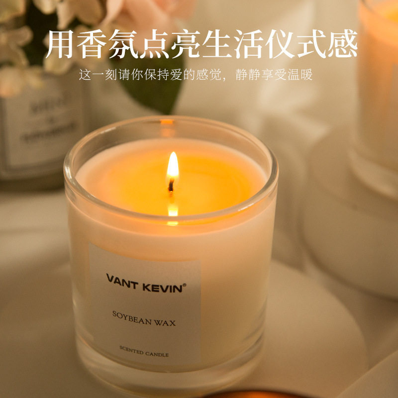 香薰熏香蜡烛安神放松家用室内持久小众高级伴手礼盒香氛精油