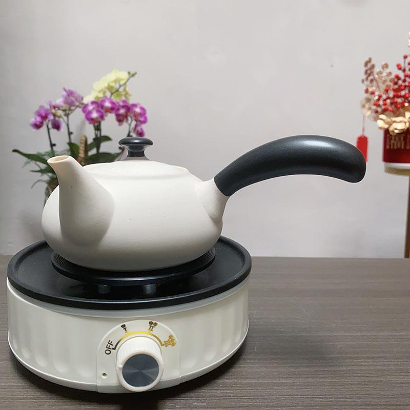 客厅茶室煮茶壶电陶炉煮水套装白泥壶陶壶电热壶陶瓷功夫茶具茶器
