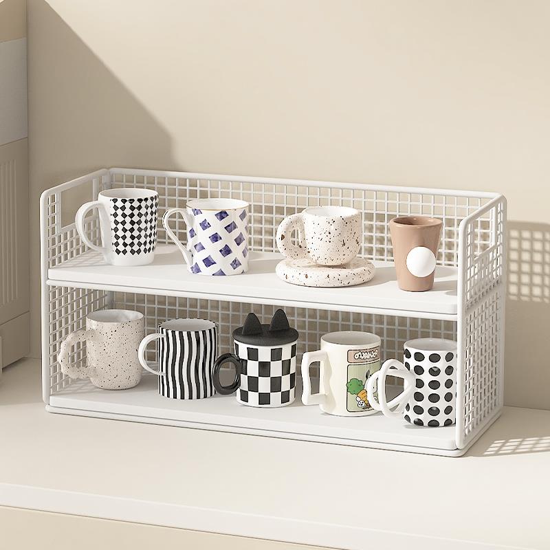 水杯架茶杯架桌面马克杯咖啡杯架茶水间放杯子神器收纳层架收藏架