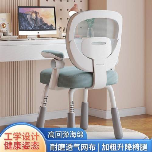 儿童学习靠背椅矫正坐姿专用椅学生座椅家用调节升降书桌办公椅子
