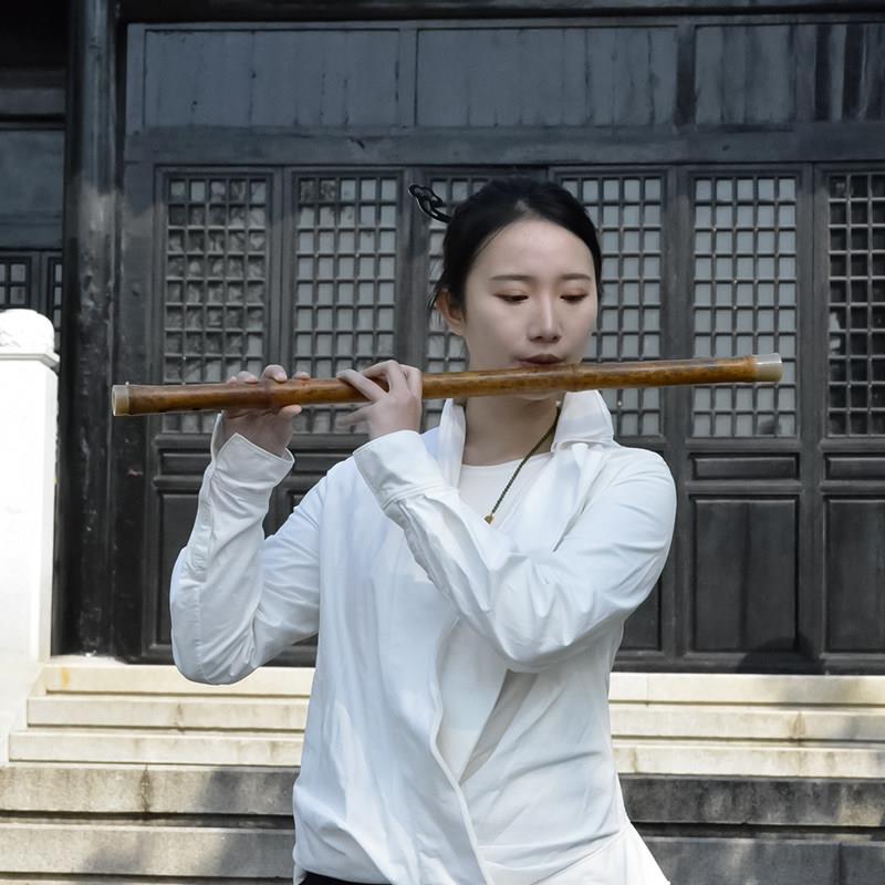 玉屏箫笛 凤眼斑满花笛子横笛乐器专业演奏 曹俊制湘妃竹老料竹笛
