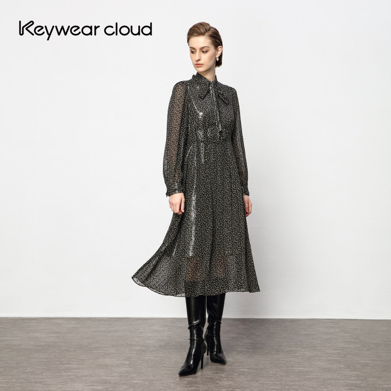 Keywearcloud奇威女装黑