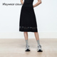 半身裙 针织拼接高腰女装 设计总监然姐Keywearcloud奇威2025夏季