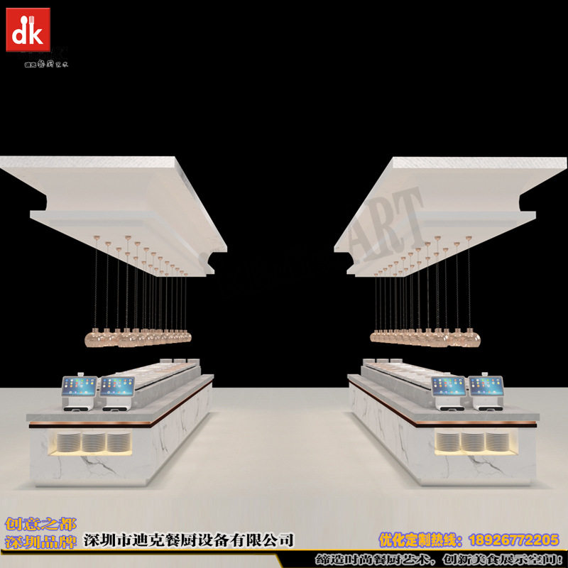 自助餐台炉具自助餐厨设备 高职餐厅取餐台 理石岩板自助餐台保温