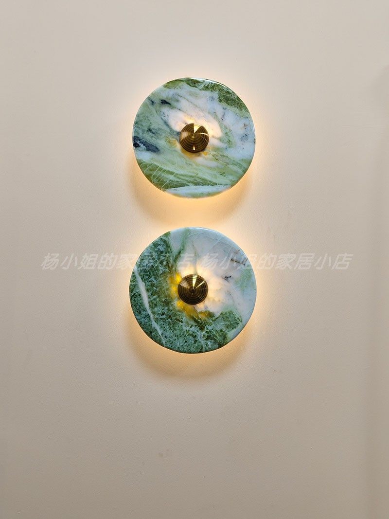 简约现代设计师大理石壁灯