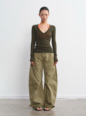 LINY LIBERTY 25SS 30羊毛春夏新款长袖T恤女修身显瘦针织打底衫