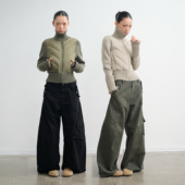 羽绒服女高领拉链棉服冬季 LINY 外套 设计感修身 短款 LIBERTY 25AW