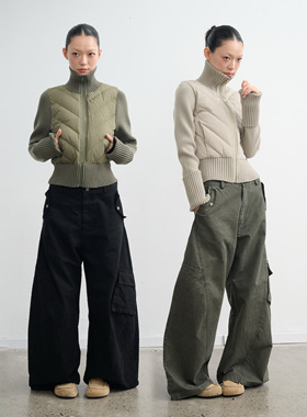 LINY LIBERTY 25AW 设计感修身短款羽绒服女高领拉链棉服冬季外套