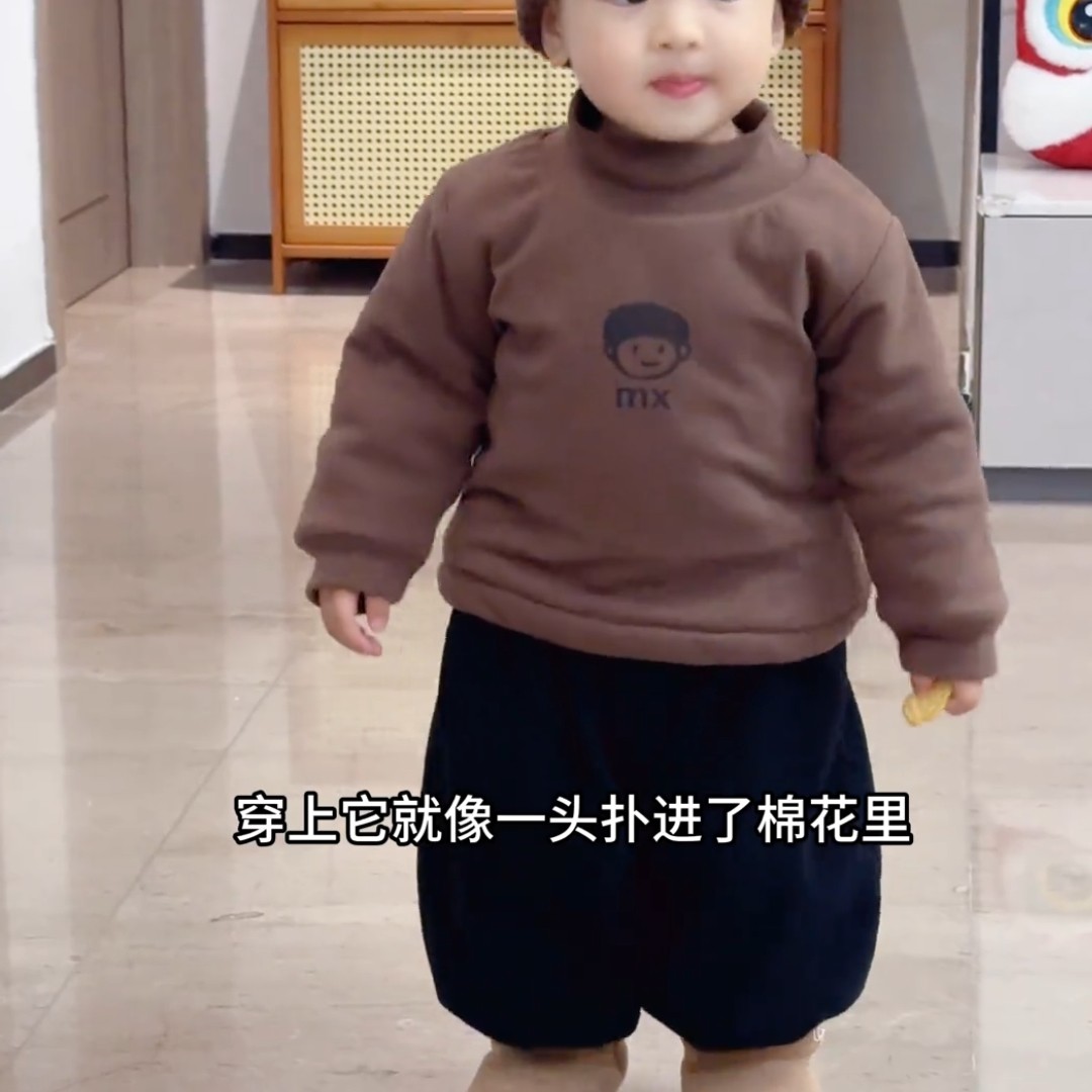 男童夹棉打底衫秋冬款儿童校服神棉袄/棉服