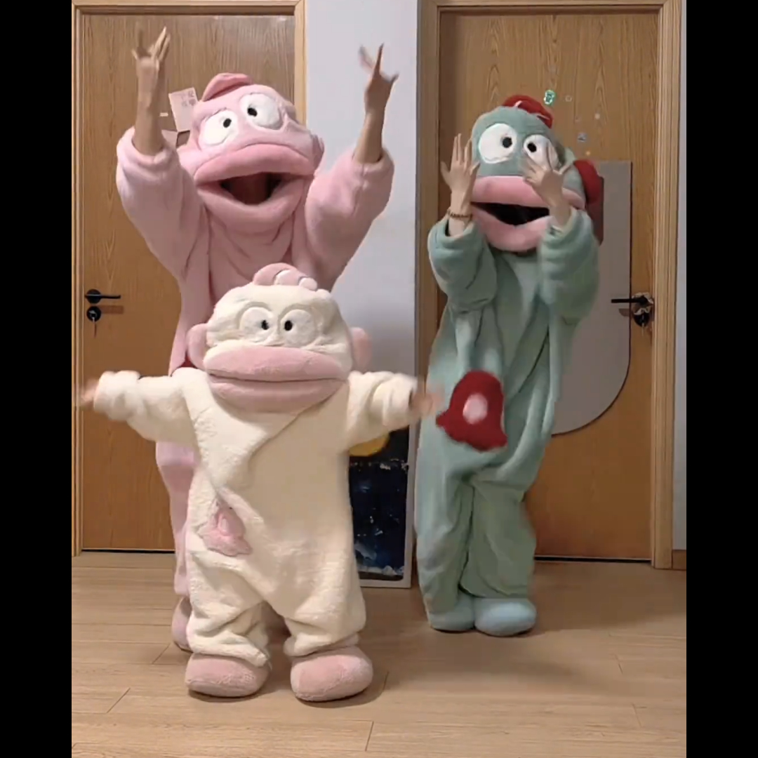 珊瑚绒大嘴鱼男童女童家居服