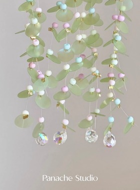 PANACHE 冰果藤春夏多巴胺彩色糖亮片串珠流苏耳钉小众清新耳饰