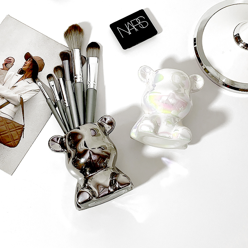 化妆刷收纳筒桌面眉笔眼影刷口红收纳盒笔筒化妆品置物架化妆刷筒